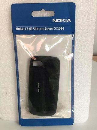 Nokia Oryginalne Etui Plecki C3 01Czarne Silikon