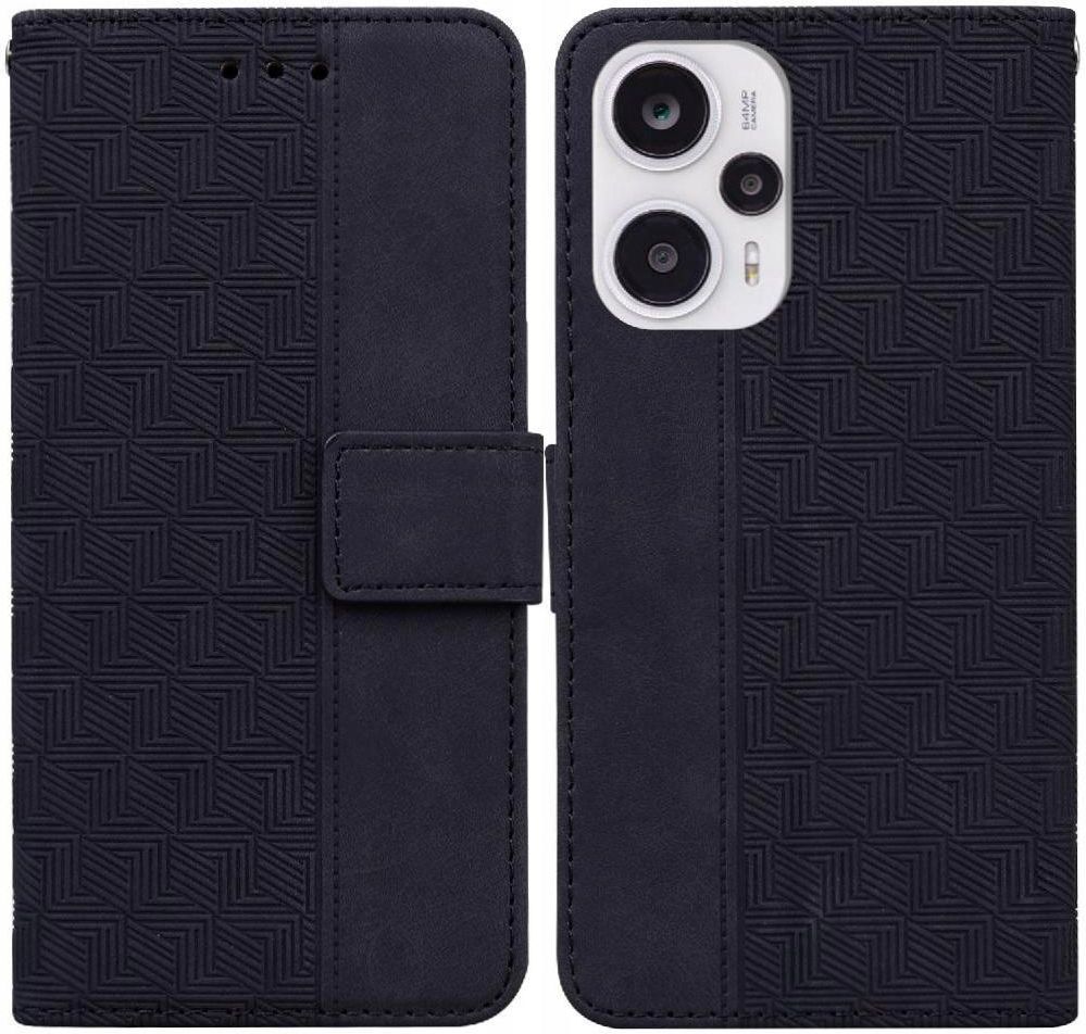 INF Custodia in pelle PU nera compatibile con Xiaomi Poco F5 Pro con