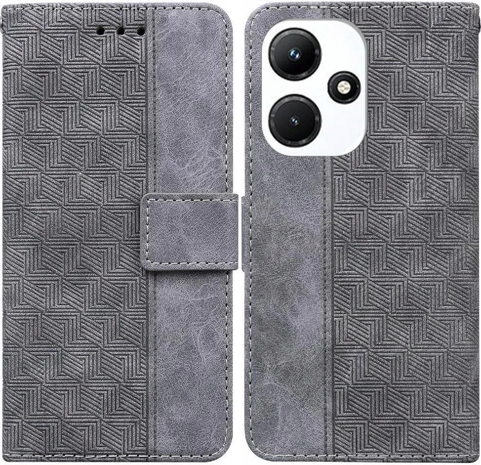 Cover Flip per iPhone 15 PRO Max/15 Plus/15 Pro/15, Magnetica Portafoglio Custodia in Pelle PU con Porta Carta di Credito,Grigio,15 Plus 6.7