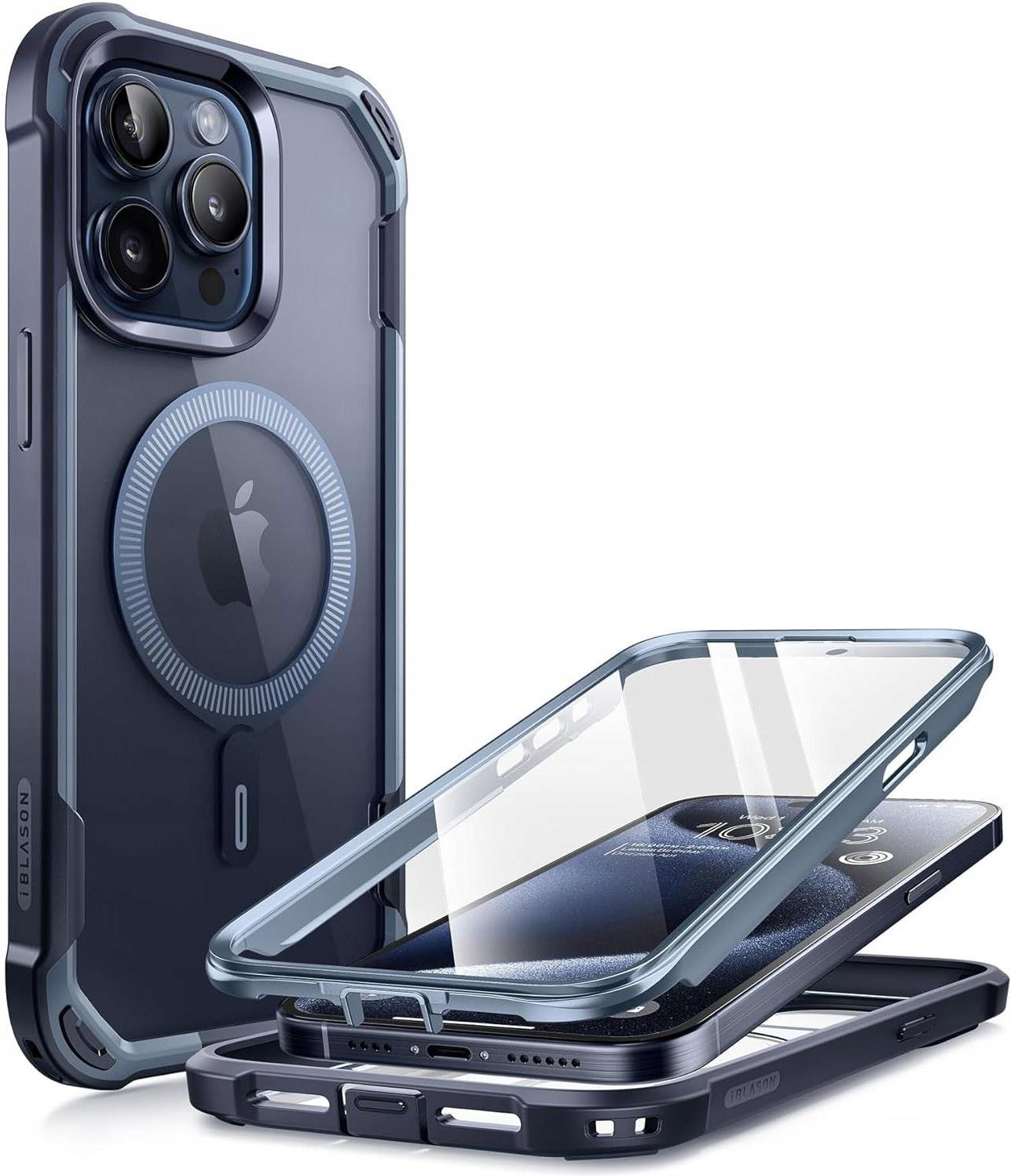 I-Blason Ares Mag For IPhone 15 Plus Case With Built-in Screen Protector [MagSafe Compatible] Full-Body Rugged Anti-Slip Shockproof Clear Protective M In Pakistan - View #8