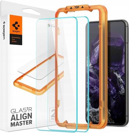 Spigen 2X Premium Szkło Hartowane Alm Glas Tr 2 Pack Google Pixel 8 Clear