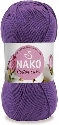 Nako Włóczka Cotton Luks 100G Bawełna Akryl 97559 Fiolet COTTONLUKS97559