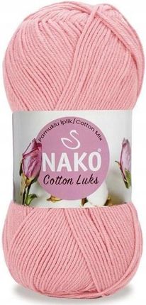 Nako Włóczka Cotton Luks 100G Bawełna Akryl 97548 Różowy COTTONLUKS97548