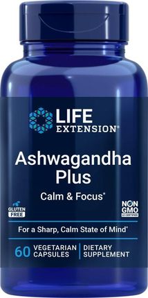 Life Extension Ashwagandha Plus Calm & Focus - 60 kapsułek