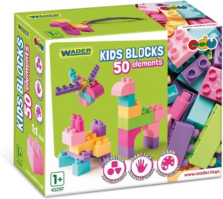 Wader Kids Blocks Pink Klocki 50El. 41297