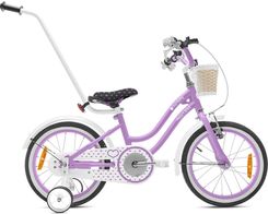 Zdjęcie Rower Dla Dziewczynki 16 Cali Pchacz Kółka Boczne Heart Bike Fioletowy - Koszalin