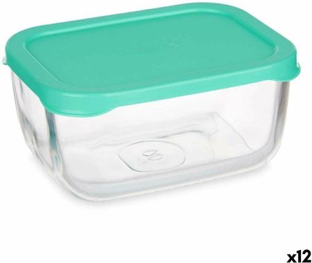 Pasabahce Pojemnik Na Lunch Snow Box Kolor Zielony Przezroczysty Szkło Polietylen 420Ml 12Szt. (S3627853)