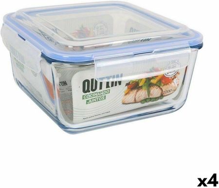 Quttin Hermetyczne Pudełko Na Lunch Kwadratowy 2,2L 4Szt. (S2232279)