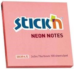 Zdjęcie Stickn Notesy Samoprzylepne Extra Sticky Żółty Neonowy 76x76mm - Piastów