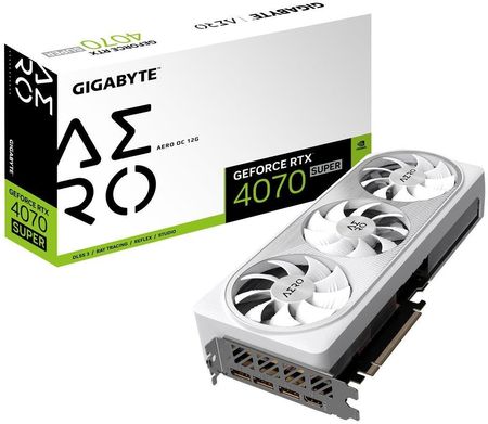 Gigabyte GeForce RTX 4070 SUPER Aero OC 12GB GDDR6X  (GVN407SAEROOC12GD)