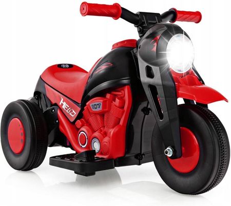 Costway Motocykl Elektryczny Z Efektem Bąbelków Czerwony TQ10165DERO