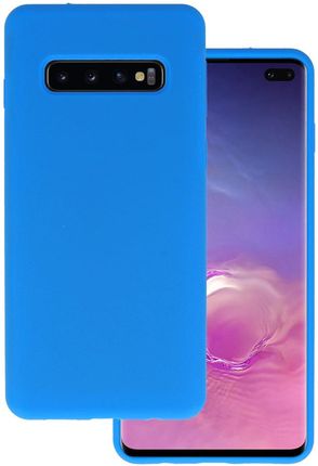 Silicone Lite Case Do Samsung Galaxy S10 Niebieski