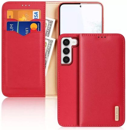 Dux Ducis Etui Hivo Skórzane Portfelik Do Samsung Galaxy S24 Czerwone
