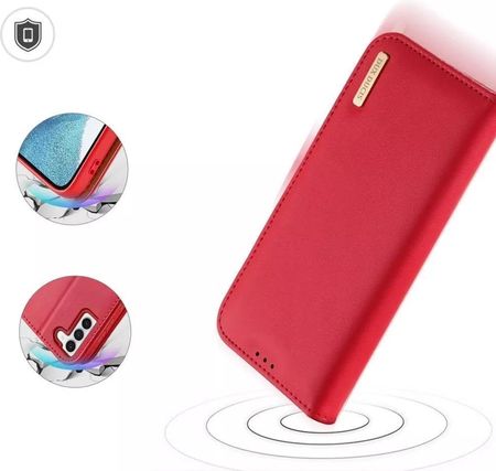 Dux Ducis Etui Hivo Skórzane Portfelik Do Samsung Galaxy S24 Plus Czerwone