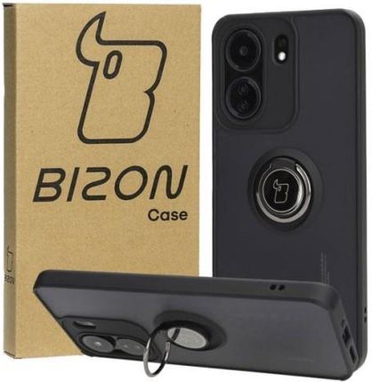 Bizon Etui Case Hybrid Ring Do Xiaomi Redmi 13C Poco C65 Czarne