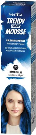 Venita Trendy Color Mousse Pianka Koloryzująca Do Włosów 39 Cosmic Blue Kosmiczny Błękit 75 ml