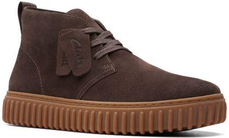 Buty zimowe Clarks Torhill Desert Boot kolor dark brown suede 26173467