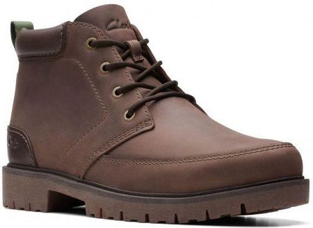 Buty zimowe Clarks Rossdale Mid kolor brown warmlined leather 26173453