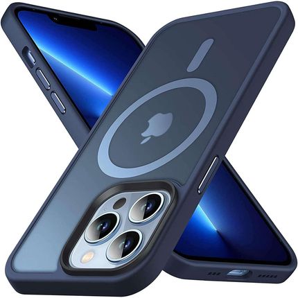 Alogy Etui Do Iphone 13 Pro Max Magsafe Matt Case Cover Matowe Obudowa Ring Pancerne Na Telefon Granatowe Szkło