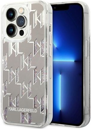 Karl Lagerfeld Klhcp14Xlmnms Iphone 14 Pro Max 6 7" Hardcase Srebrny Silver Liquid Glitter Monogram