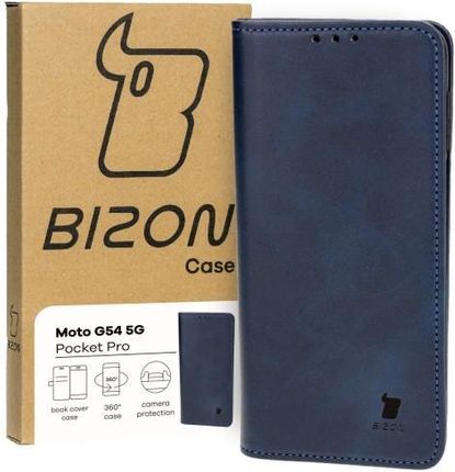 Bizon Etui Case Pocket Pro Do Motorola Moto G54 5G Granatowe