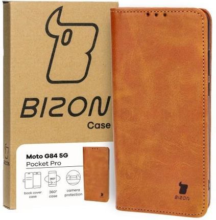 Bizon Etui Case Pocket Pro Do Motorola Moto G84 5G Brązowe