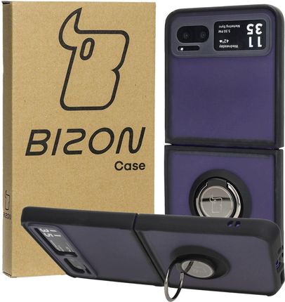 Bizon Etui Case Hybrid Ring Do Motorola Razr 40 Czarne