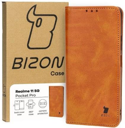 Bizon Etui Case Pocket Pro Do Realme 11 5G Brązowe