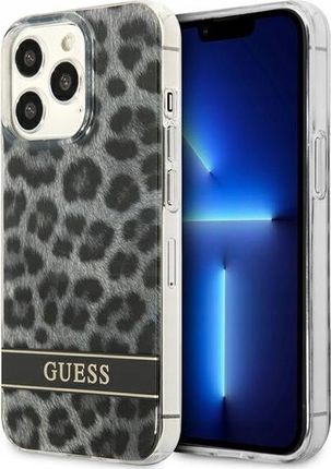 Guess Etui Guhcp13Lhsleok Apple Iphone 13 Pro Szary Grey Hardcase Leopard
