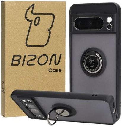 Bizon Etui Case Hybrid Ring Do Google Pixel 8 Pro Czarne