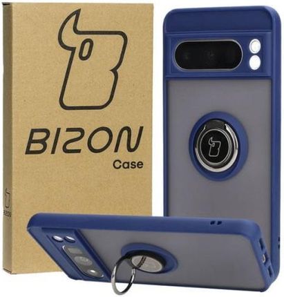 Bizon Etui Case Hybrid Ring Do Google Pixel 8 Pro Granatowe