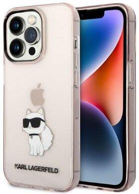 Karl Lagerfeld Nakładka Do Iphone 14 Pro Max 6,7" Klhcp14Xhnchtcp Różowa Hardcase Glitter Choupette Patch