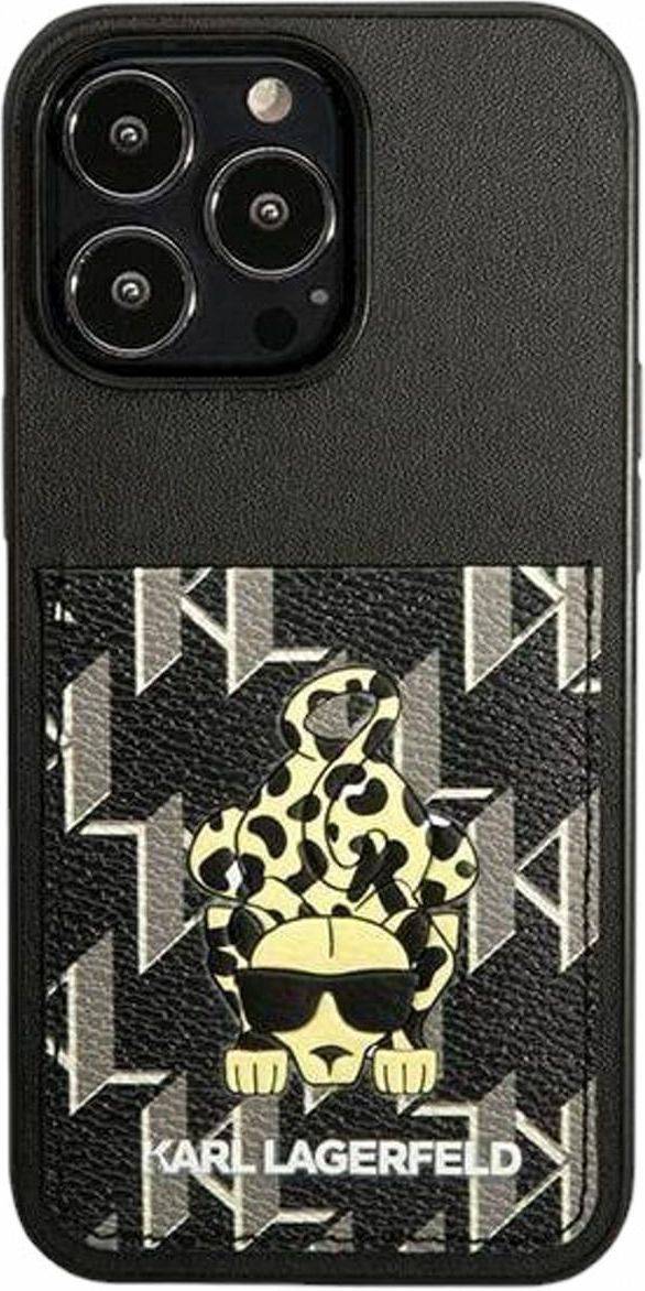 Karl Lagerfeld Choupette MagSafe iPhone 16 Case Zwart