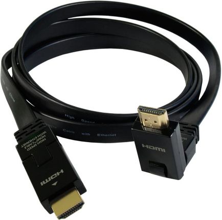 Kable Adaptery Konwertery Audio Video Kabel Hdmi 1 4 M Hq Pozłacany 5M Ethernet 3D Kątowy Al 05 Art
