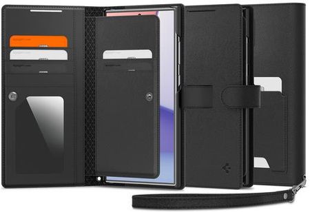Spigen Etui Wallet S Plus Black Do Galaxy S24 Ultra 5G