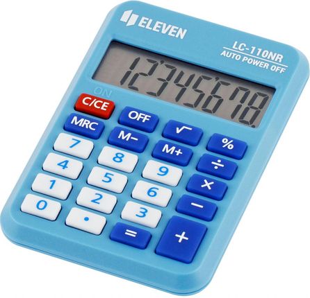 Biuro I Firma Kalkulatory Eleven Kalkulator Kieszonkowy Lc110Nr Bl Niebieski