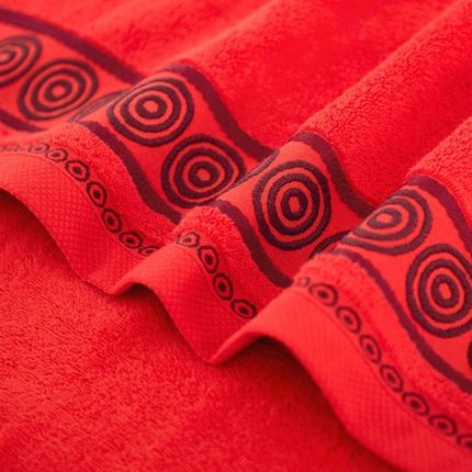 Ręcznik Rondo 2 70x140 czerwony