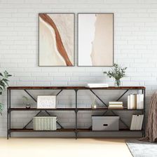 Zdjęcie Vidaxl Stolik Konsolowy Przydymiony Dąb 200X30X75 Cm - Rumia