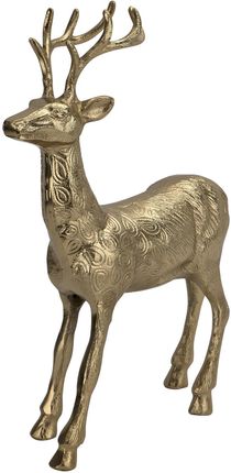 Ewax Figurka Ozdobna Renifer H44,5 Cm Złota Metalowa