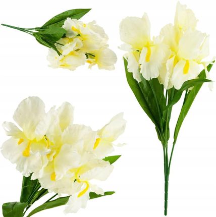 Martom 08357 B Irys Bukiet Biały 7 Szt Sztuczne Kwiaty Ir