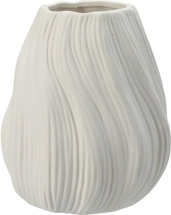 Home Styling Collection Porcelanowy Wazon Prążkowany 15X18Cm (Apf646650)