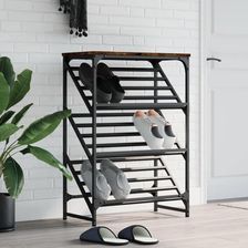Vidaxl Stojak Na Buty Przydymiony Dąb 60X30X85 Cm