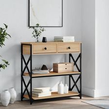 Vidaxl Stolik Konsolowy Dąb Sonoma 75X28X75 Cm