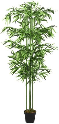 Vidaxl Sztuczny Bambus 384 Liście 120 Cm Zielony