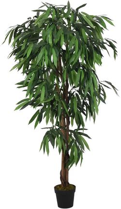 Vidaxl Sztuczne Drzewko Mango 600 Liści 150 Cm Zielone
