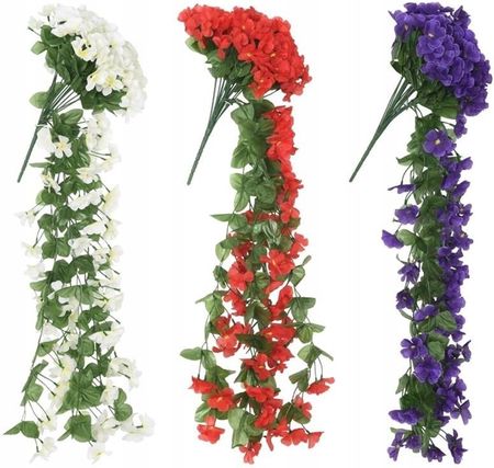Zwisająca Girlanda Kwiaty Sztuczny Bukiet Kwiatów Ozdoba Ścian Ślubu Kolory