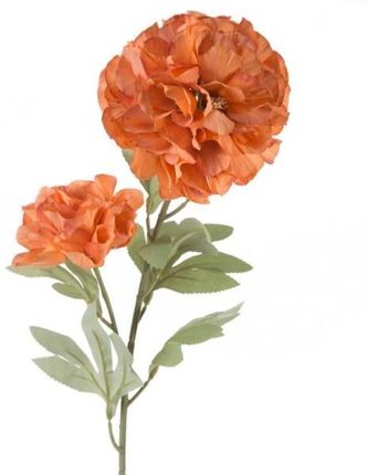 Eurofirany Kwiat Sztuczny Ozdobny Gałązka 77Cm Pomarańczowy 6Szt