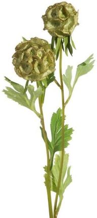 Eurofirany Kwiat Sztuczny Ozdobny Gałązka 50Cm Zielony 6Szt