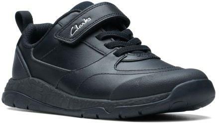 Buty dziecięce Clarks Steggy Stride Kid G kolor black leather 26175140