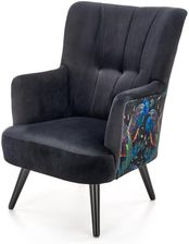 Halmar Fotel Do Salonu Pagoni Velvet Czarny   